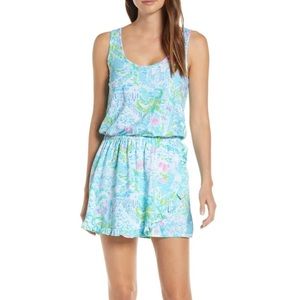 Lilly Pulitzer Analee romper in What a lovely place XL